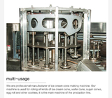 Otomatik Gofret Bisküvi Üretim Hattı Paslanmaz Çelik Gofret Bisküvi Makinesi
