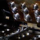 Otomatik 1.5kw Yumurta Rulo Üretim hattı Kesme Tart Shell Makineleri