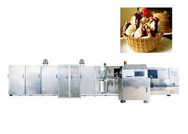 Esnek Rulo Şeker Koni Üretim Hattı, Otomatik Gofret Yapma Makinesi Paslanmaz Çelik Malzemeler
