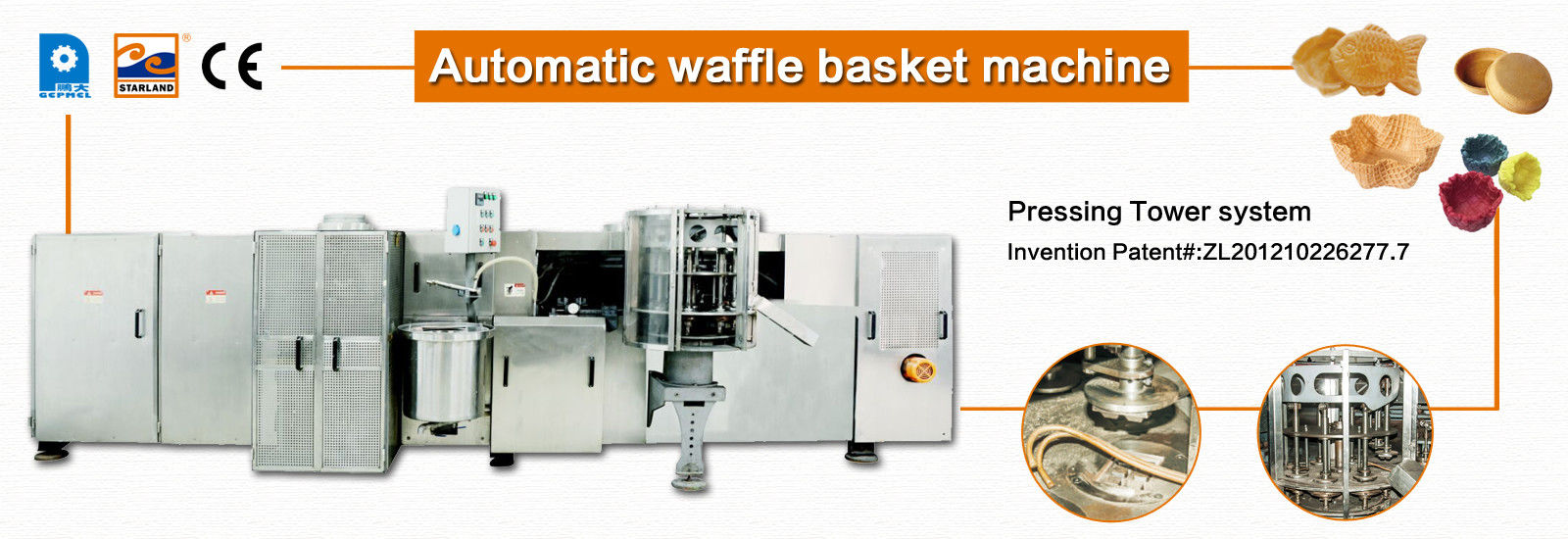 Kalite Waffle Koni Üretim Hattı fabrika