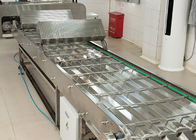 Yarı Otomatik Gıda Konveyörü Paslanmaz Çelikten Marshalling Soğutma Konveyörü Yapımı