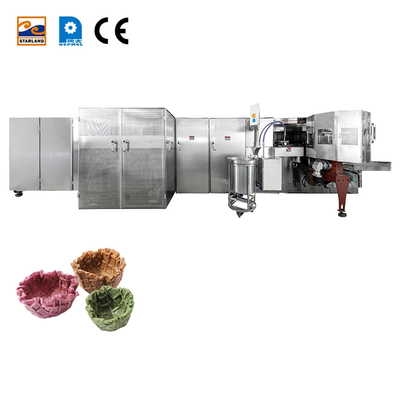 Tamamen Otomatik PLC Kontrolü Düzenlenebilir Otomatik Waffle Basket Makinesi