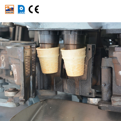 0.75kw Ana Motor Spesifikasyonu CE ile Otomatik Wafer Konus Üretim Hattı