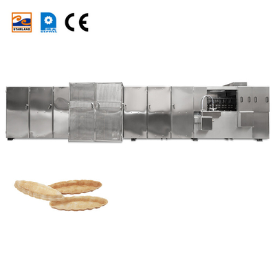 Otomatik PLC Kontrolü Paslanmaz Çelik Monaka Wafer Fırın Üretim hattı
