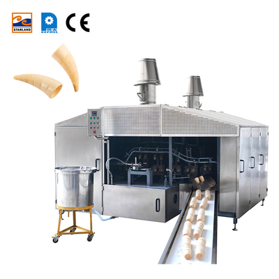 Tam otomatik PLC kontrollü 28 kalıplı wafer koni makinesi