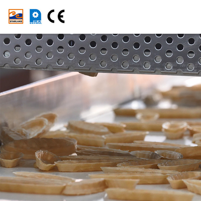 Paslanmaz çelik Otomatik Monaka Wafer Üretim hattı Yumuşak üretim için gıda işleme makinesi