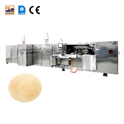 Paslanmaz çelik Otomatik Obleas Wafer Üretim Lini Makinesi Dijital Sıcaklık Ekranı ile