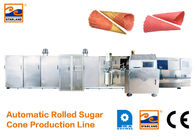 Dayanıklı Şeker Koni Üretim Hattı / Endüstriyel Dondurma Makinesi 7000L * 2400W * 1800H