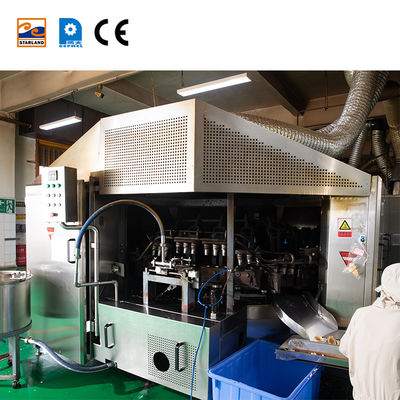 Paslanmaz Çelik Dokulu Tasarım Gofret Külah Makinesi Otomatik Gofret Külah Yapıcı