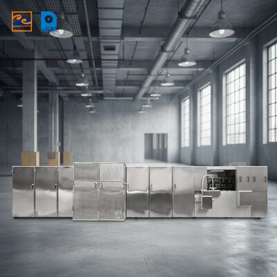 Otomatik kontrol ve istikrarlı Monaka wafer üretimi sağlayan PLC kontrol sistemi ile donatılmış wafer bisküvi makinesi