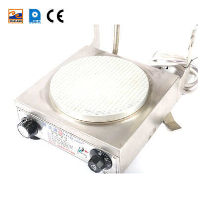 Semi Automatic Ice Cream Cone Machine Stainless Steel Frame Ensures Operation