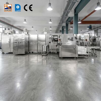 Üretim ve İstikrarlı Ürün Sağlayan Gıda Dondurma İçin İnşa Edilen Tam Otomatik Montaj Hattı Baquillo Koni Üretim Hattı