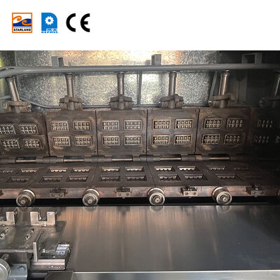 Gofret Bisküvi Yapımı İçin Dijital Ekran Sıcaklık Kontrol Çözümü İçeren Paslanmaz Çelik Monaka Gofret Üretim Hattı