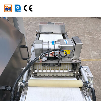 PLC Kontrol Sistemi Yüksek Hacimli Otomatik Waffle Roll Üretimi için Uygun Waffle Roll Üretim Hatı