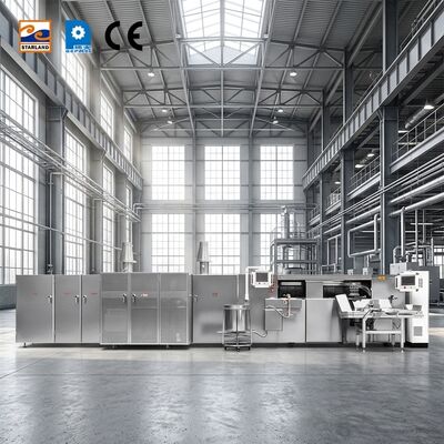 Otomatik Yumurta Rulo Üretim Hattı Otomatik Waffle Roll Üretim Hattı Üretim Verimliliğini Artırmak
