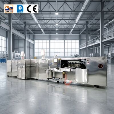 PLC Kontrol Sistemi ile Entegre Durağan Ürün Standartlarını Sağlayan Paslanmaz Çelik Wafer Bisküvi Üretim Ekipmanı