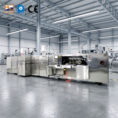 1.5kw Ana Motor Spesifikasyonu Wafer Biskuit Üretim hattı Video Teknik Destekle donatılmış Paslanmaz Çelik Malzemesi