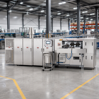 Digital Display Temperature Control Wafer Cone Production Line Designed For Wafer Biscuit