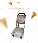 CE Gazlı Dondurma Waffle Koni Makinesi Paslanmaz Çelik malzemeler