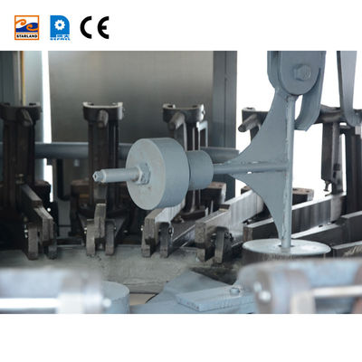 SS Büyük Ölçekli Gofret Koni Makinesi Otomatik Gofret Koni Üretim Ekipmanları 0.75kw