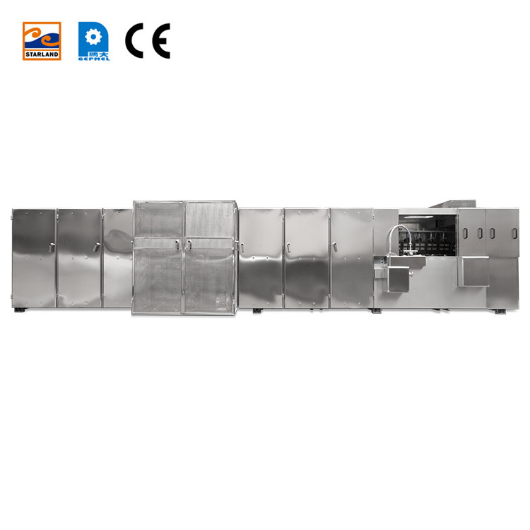 Otomatik Paslanmaz Çelik 2.0hp / 1.5KW Monaka Wafer Üretim Hatı PLC Kontrolü