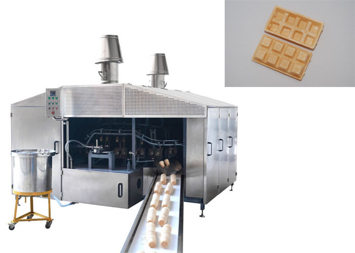 Otomatik Profesyonel Şeker Koni Üretim Hattı / Dondurma Gofret Makinesi Hızlı Isıtma Up Fırın Dayanıklı