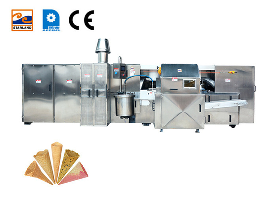5kg / Saat Şeker Konisi Üretim Hattı 51 Pişirme Plakalı Koni Yapma Makinesi