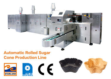 1.5kW Waffle Koni Üretim Hattı / Çift Katmanlı Panel Kapılı Dondurma Koni Pişirme Makinesi