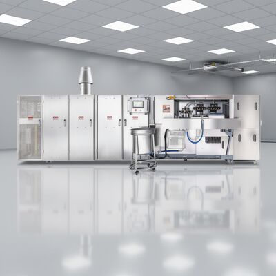 Paslanmaz Çelik Wafer Konus Üretim Hatı Wafer Konus Üretimi İçin PLC Kontrol Sistemine Sahip Otomatik İşlem