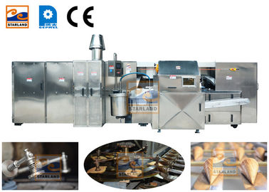 380V Waffle Çıtır Dondurma Koni Üretim Hattı, 3 Fazlı Güçle Çalışır