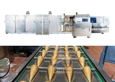 Rulo Waffle Şeker Koni Üretim Hattı Tam Otomatik CBIII-61A * / CBIII-61x2A *