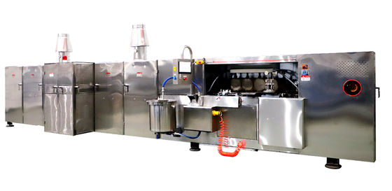 39 Pişirme Plakası 1.1kW 9kg ve Saatlik Şeker Külahı için tam otomatik üretim hattı