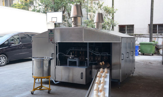 Restoran 10000pcs / Saat Waffle Koni Yapma Makinesi Elektrikli Dondurma Koni