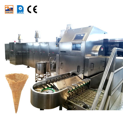 Paslanmaz Çelik Ticari Waffle Kupası Makinesi Dondurma Koni Makinesi